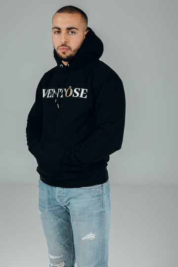 Hoodie Black - print