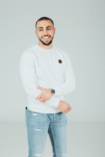 Pullover White - patch