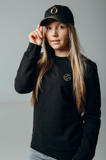 Women Pullover Black - patch