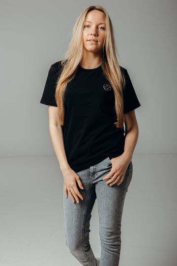Women T-shirt Black - patch